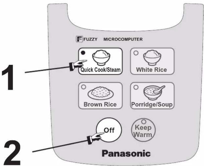 PANASONIC SRDF101 - 功能 快速/蒸餾(Quick Cook/Steam) - 1
