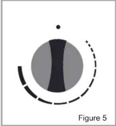 VALBERG VAL FM 65P NVT - Manette thermostat du four: - 2