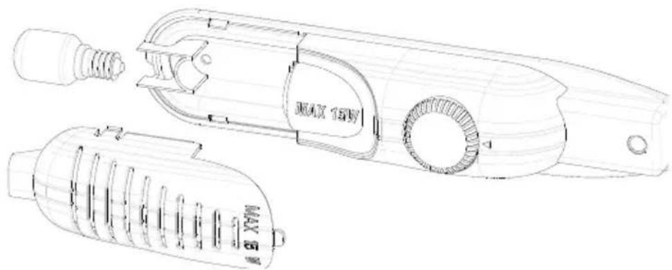 VESTEL VEKS4025 - Replacing The Bulb - 1