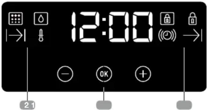 TEKA HBB 510 - Electronic clock/timer description - 1