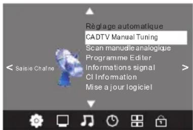 CHANGHONG LED32D2080T2 - Recherche manuelle DTV (DVB-C) - 1