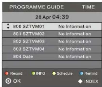 CHANGHONG LED32D2080T2 - 8.EPG Menu(Electronic Program Guide). - 1