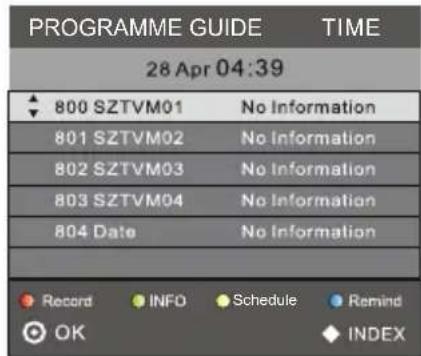 CHANGHONG LED32D2080T2 - 8.Nabidka EPG Menu (Electronic Program Guide - elektronicky průvodce programy). - 1