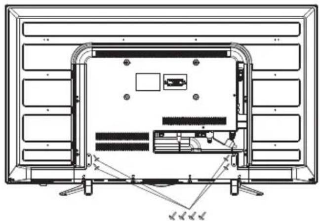 CHANGHONG LED32D2080T2 - Instructions d'assemblage du socle de base - 3