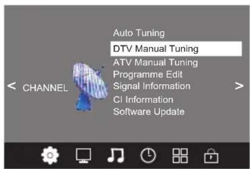 CHANGHONG LED32D2080T2 - DTV Sintonia manual (DVB-T) - 1