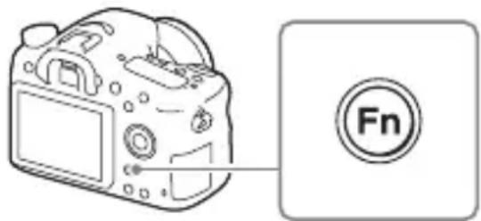 SONY Alpha ILCA68K - Een functie selecteren met de Fn (functie)-knop - 1