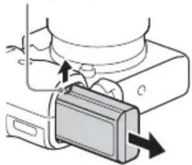 SONY Alpha ILCE7M2K - So nehmen Sie den Akku heraus - 1