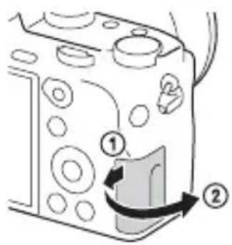 SONY Alpha ILCE7M2K - Einsetzen einer Speicherkarte (getrennt erhältlich) - 1