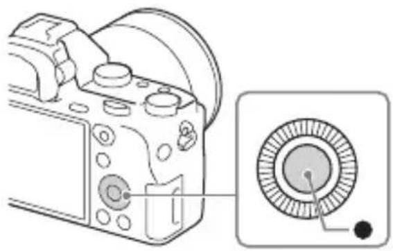 SONY Alpha ILCE7M2K - Controleer of [Enter] is geselecteerd op het scherm, en druk daarna op ● op het besturingswiel. - 1
