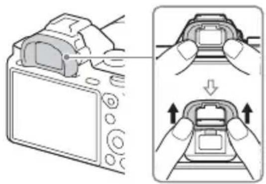 SONY Alpha ILCE7M2K - Removing the Eyepiece cup - 1