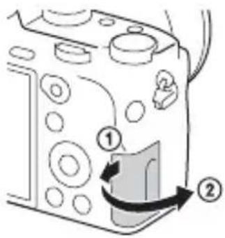 SONY Alpha ILCE7M2K - Een geheugenkaart (los verkrijgbaar) plaatsen - 1