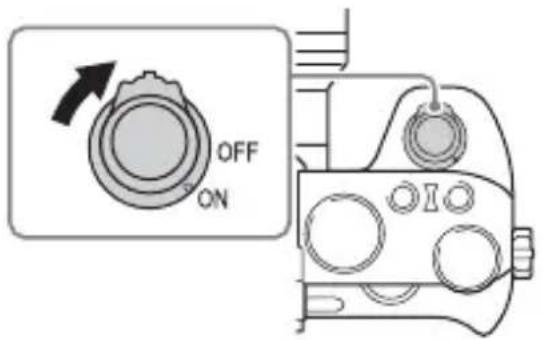 SONY Alpha ILCE7M2K - Zet de Aan/Uit-schakelaar op ON als u de camera wilt inschakelen. - 1