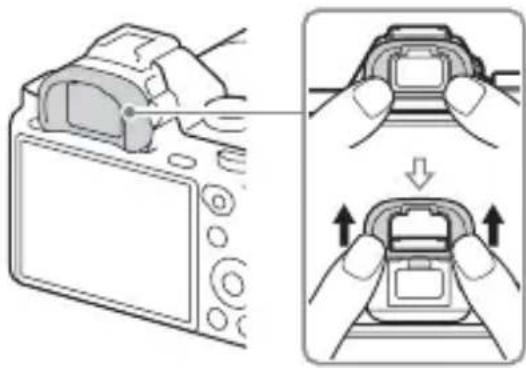 SONY Alpha ILCE7M2K - Abnehmen der Okularmuschel - 1