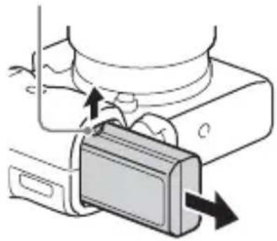 SONY Alpha ILCE7M2K - To remove the battery pack - 1
