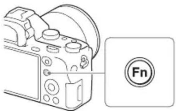 SONY Alpha ILCE7M2K - Auswählen einer Funktion mit der Taste Fn (Funktion) - 1