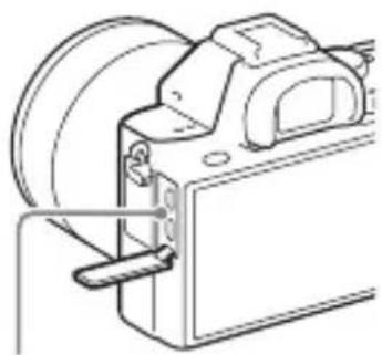 SONY Alpha ILCE7M2K - Connect the camera to the AC Adaptor (supplied) using the micro USB cable (supplied), and connect the AC Adaptor to the wall outlet (wall socket). - 2