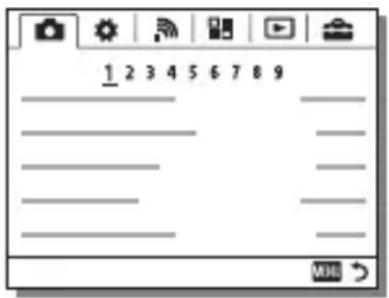 SONY Alpha ILCE7M2K - Premere il tasto MENU per visualizzare la schermata del menu. - 1