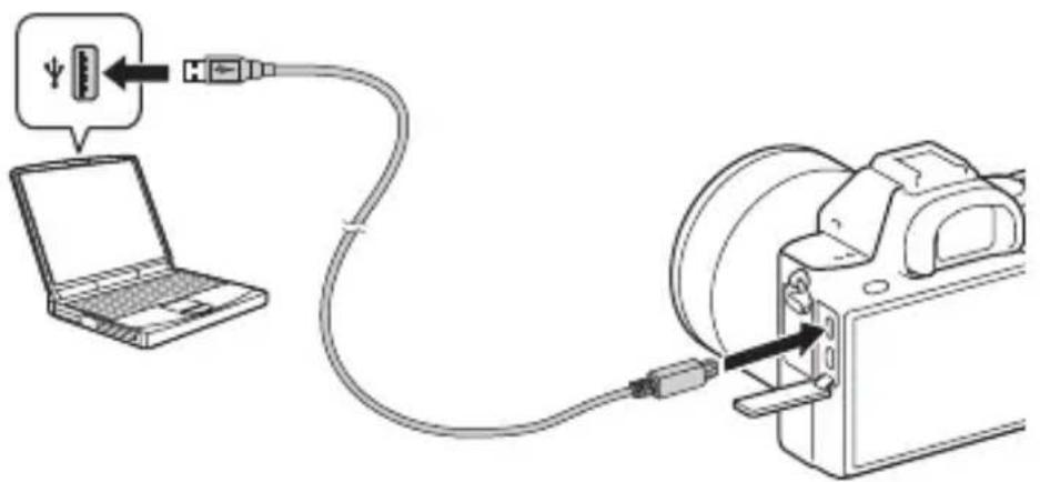 SONY Alpha ILCE7M2K - Charge en se raccordant à un ordinateur - 1