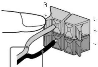 SONY LBTD790 - Raccordez les haut-parleurs. - 1