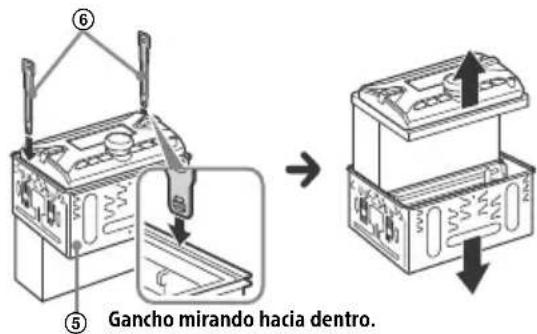SONY DSXB710D - Desmontaje del soporte de montaje - 1