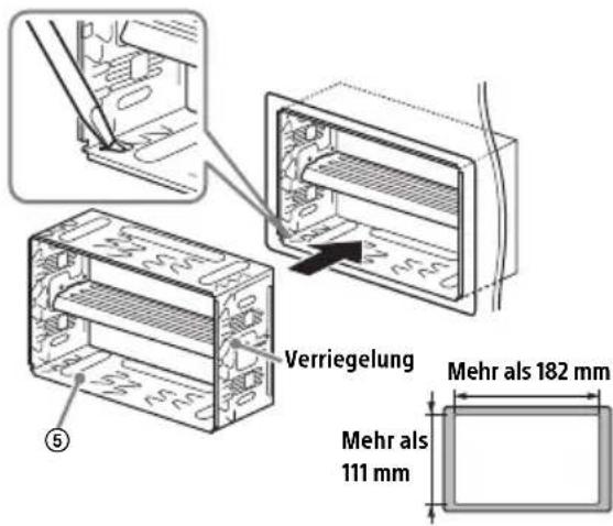 SONY DSXB710D - Montieren des Geräts mit dem mitgelieferten Montagerahmen - 1