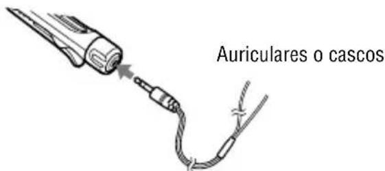 SONY DNE320 - Conecte el enchufe de los cascos/ auriculares al mando a distancia firmamente. - 1