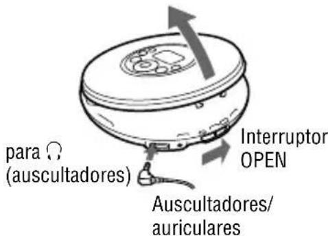 SONY DNE320 - Deslize o interruptor OPEN paraAbrir a tampa do leitor. - 1
