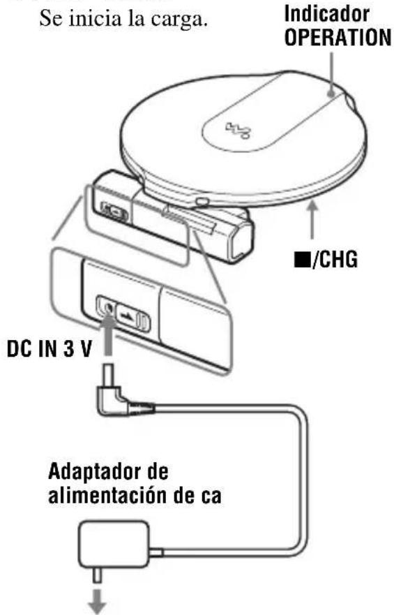 SONY DNE10 - Para cargar la pila recargable sin usar el soporte suministrado - 1