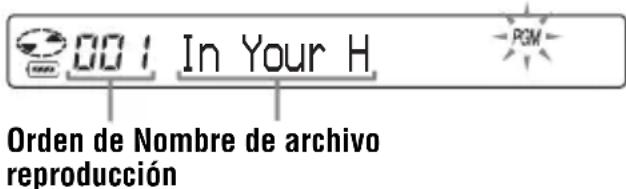 SONY DNE10 - Reproduccion de pistas en elorden que se dese (reproduccion PGM) - 2