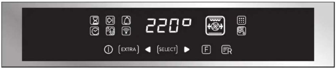HOOVER HOZ7173IN WI - Description de l'affichage - 1