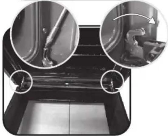 HOOVER HOZ7173IN WI - RETRAIT DE LA PORTE DU FOUR - 2