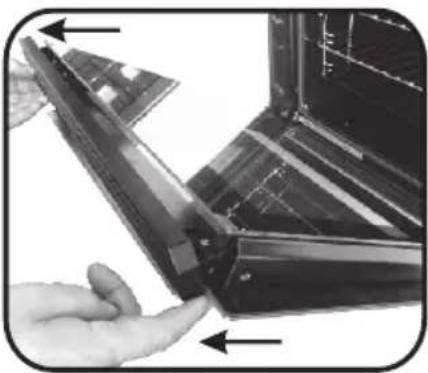 HOOVER HOZ7173IN WI - REMOVAL AND CLEANING OF THE GLASS DOOR - 7