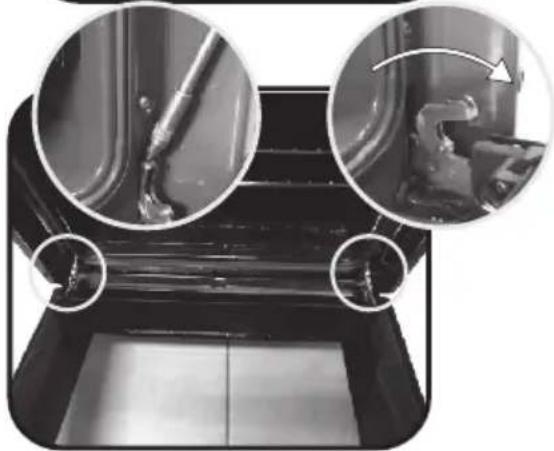 HOOVER HOZ7173IN WI - REMOVAL AND CLEANING OF THE GLASS DOOR - 3