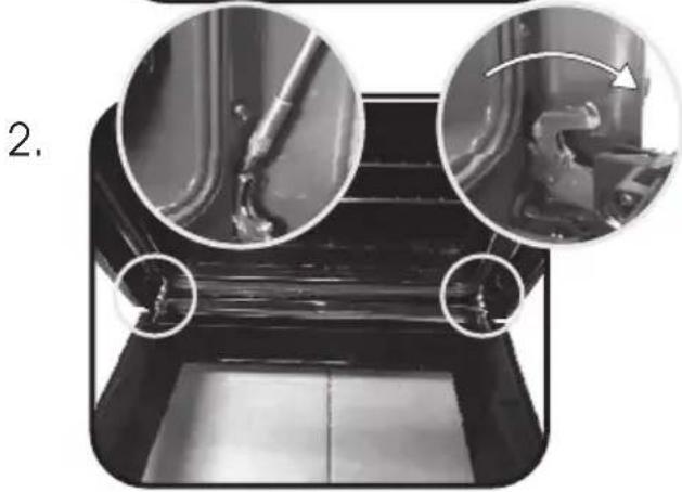 HOOVER HOZ7173WI WFE - ENTFERNEN UND REINIGEN DER GLASTÜR - 3