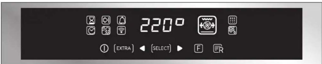 HOOVER HOZ7173WI WFE - Descrizione del display - 1