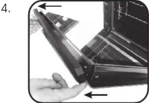 HOOVER HOZ7173WI WFE - ENTFERNEN UND REINIGEN DER GLASTÜR - 7