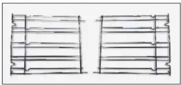 HOOVER HOZ7173WI WFE - Seitliche Draht Gitter - 1