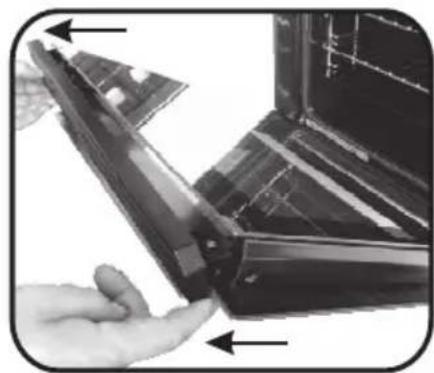 HOOVER HOZ7173WI WFE - REMOVAL AND CLEANINGOF THE GLASS DOOR - 7