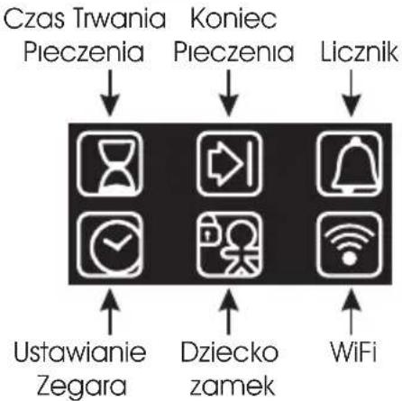 HOOVER HOZ7173WI WFE - Opis wy wietlacza (w peñni dotykowy, piekarnik dwukomorowy)ś - 2