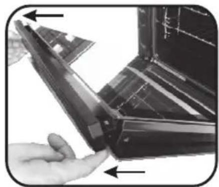 HOOVER HOAZ 8673 INE - REMOVAL AND CLEANINGOFTHEGLASSDOOR - 7