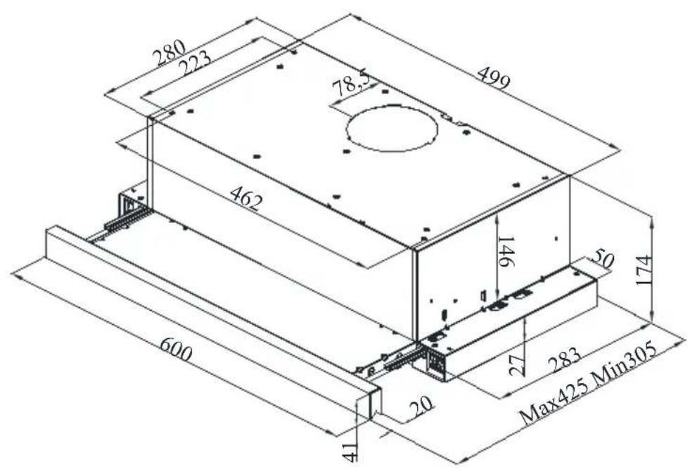 HOOVER HHT63001X - TECHNICAL DRAWING - 1