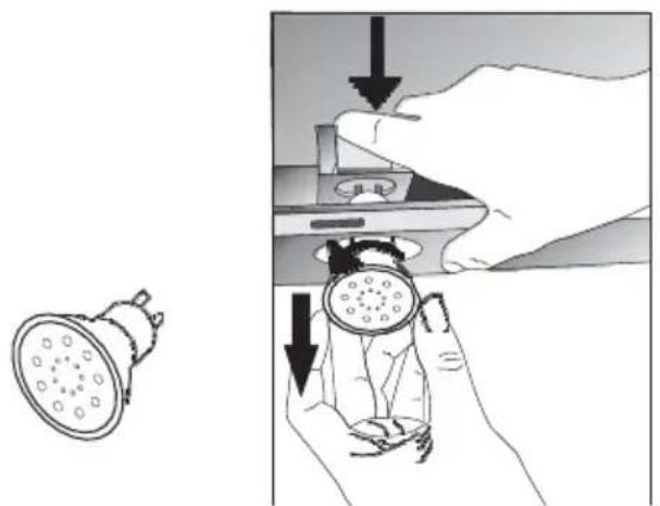 HOOVER HHT63001X - Replacement of Halogen Lamp - 1
