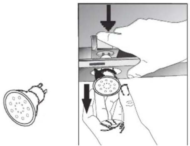 HOOVER HHT63001X - Sostituzione delle lampadine alogene - 1