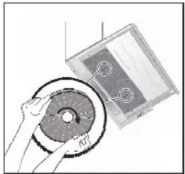 HOOVER HHT63001X - Sostituzione del filtro AF 100 al carbone - 1