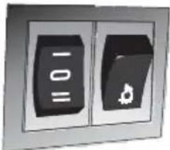 HOOVER HHT63001X - Interruptor basculante de 2 velocidades - 1