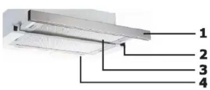 HOOVER HHT63001X - OPIS ELEMENTÓW URZĄDZENIA - 1