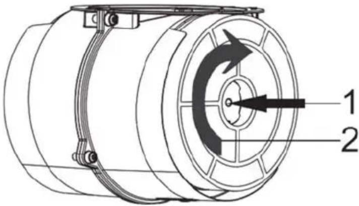 HOOVER HHT63001X - Sustitución del filtro de carbón AF 90 - 1