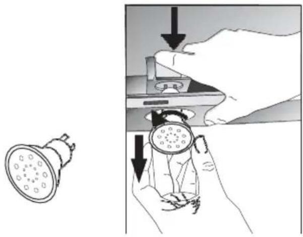 HOOVER HHT63001X - Výmena halogénovej žiarovky - 1