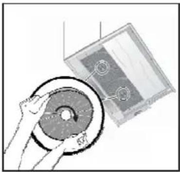 HOOVER HHT63001X - Výmena uhlíkového filtra AF 100 - 1