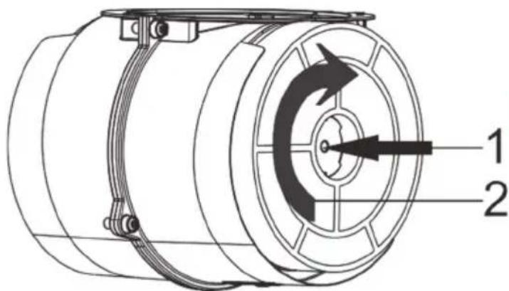 HOOVER HHT63001X - Wymiana filtra węglowego AF 90 - 1